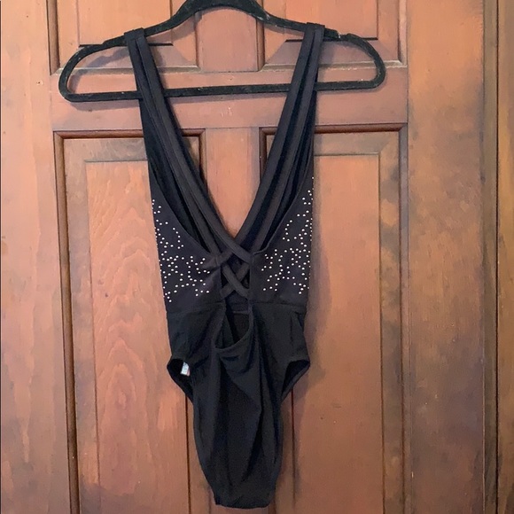 Urban Outfitters studded Black Bodysuit - Picture 3 of 4